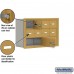 Salsbury Cell Phone Storage Locker - 3 Door High Unit (8 Inch Deep Compartments) - 8 A Doors and 2 B Doors - Gold - Recessed Mounted - Master Keyed Locks  19038-10GRK
